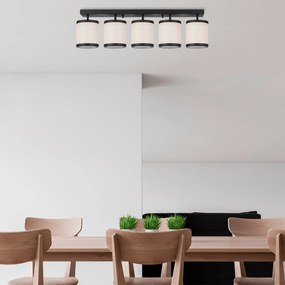 Candeeiro de Teto Way – Preto/Branco – 84 x 20 x 21 cm