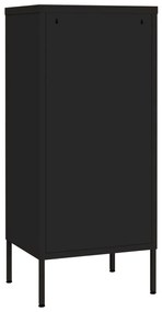 Armário de arrumação aço 42,5x35x101,5 cm preto