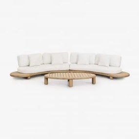 Conjunto De Jardim De Madeira De Acácia Jerome Marrom Acácia Claro - Sklum