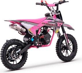 MINI MOTO Crianças MINICROSS gasolina DORADO MD3 49cc 2T 10/10" Com Limitador Velocidade Rosa
