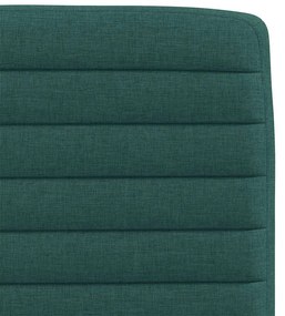 Cadeiras de jantar 4 pcs tecido verde escuro