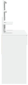 Toucador com LEDs 100x40x130 cm branco
