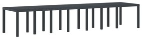 Conjunto de Jantar para Jardim vidaXL com 15 Peças e Almofadas Antraci