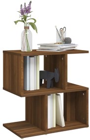 Mesa cabeceira 50x30x51,5cm derivados madeira carvalho castanho