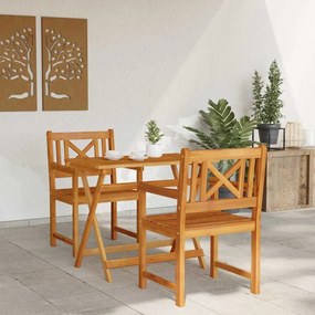 Cadeiras de Jardim 2 pcs 56x56x90 cm Madeira Maciça de Acácia