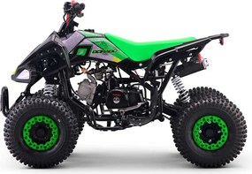 Mini moto 4 gasolina para crianças de 110 cc, automática, 4 tempos, com marcha-atrás e limitador de velocidade Dorado A110 R7 Verde