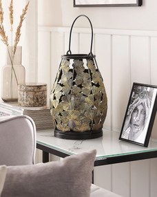 Lanterna decorativa em metal dourado SOMERSET Beliani