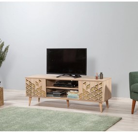 Móvel TV Stand Truva – Carvalho Sonoma – 140 cm x 50 cm x 40 cm