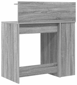 Secretária com Armazenamento Cinza Sonoma 90x48x101.5 cm Derivados de