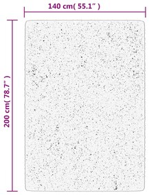 Tapete shaggy de pelo alto PAMPLONA 140x200 cm azul