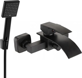 Mexen Aries R45 conjunto de bateria de banheira com chuveiro, preto - 74483R45-70