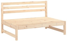 5 pcs conjunto lounge de jardim madeira de pinho maciça