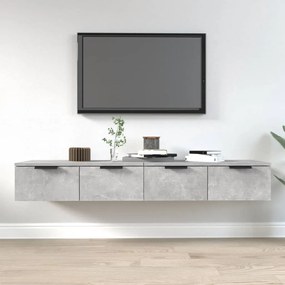 3115895 vidaXL Armário parede 2 pcs 68x30x20 cm madeira proce. cinza cimento