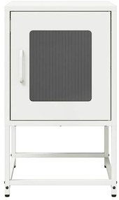 Mesa de cabeceira 36x39x60,5 cm aço laminado a frio branco