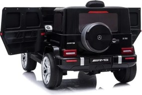Carro elétrico para Crianças Mercedes G Novo com licença original, bateria, portas que abrem, assento único, motor 2 x, bateria 12 V, controle remoto
