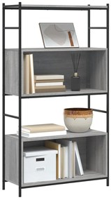 Estante 80x30x145,5 cm derivados de madeira/ferro cinza sonoma