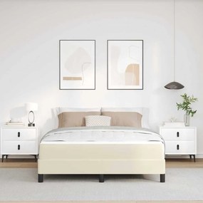 Cama Outros Creme 140 x 190 cm Couro sintético