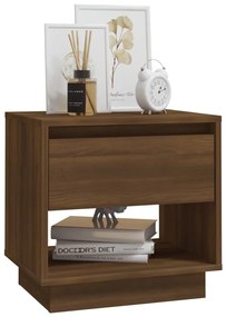 Conjunto de 2 Mesinhas de Cabeceira Moura - Nogueira - Design Nórdico