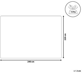 Colcha com relevo taupe 220 x 240 cm SHUSH Beliani