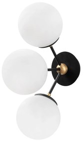 Candeeiro de Parede Gondol – Preto e Branco – 15 x 30 cm