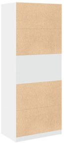 Roupeiro 80x50x200 cm derivados de madeira branco
