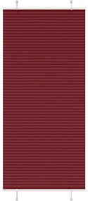 Plissado Cego Bordéus Vermelho 100x200 cm Largura Tecido