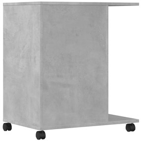 Suporte para impressora com rodas 60x40x68,5cm cinzento cimento