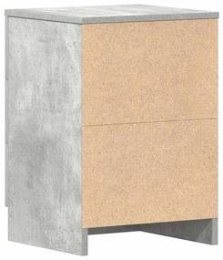 Mesa de cabeceira derivados de madeira cinzento cimento