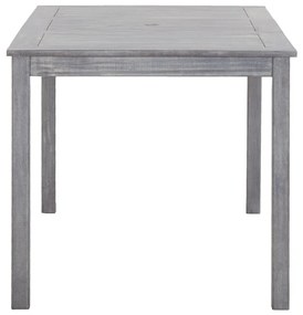 5 pcs conjunto de jantar para exterior acácia maciça cinzento