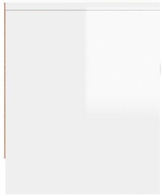 Móvel p/ TV 102x30x37,5 cm derivados madeira branco brilhante