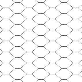 Postes de Cerca vidaXL 22 pcs Canal U Cinza 140 cm Aço, Cerca Hexagona