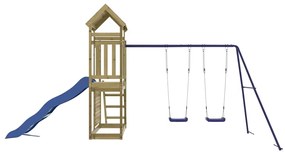 Conjunto de brincar para exterior madeira de pinho impregnada