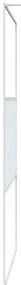 Divisória de chuveiro branco 115x195 cm vidro ESG transparente