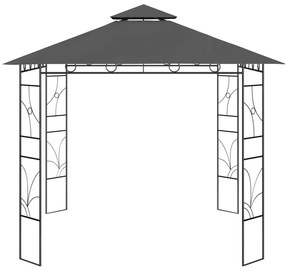 Gazebo 3x3x2,7 m 160 g/m² antracite