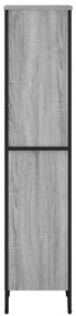 Estante 50x31x137,5 cm derivados de madeira cinzento sonoma