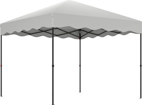 Outsunny Tenda Dobrável Pop-up 3x3 m Tenda de Jardim para Eventos com Proteção UV50+ Altura Ajustável e Bolsa de Transporte Branco | AOSOM Portugal