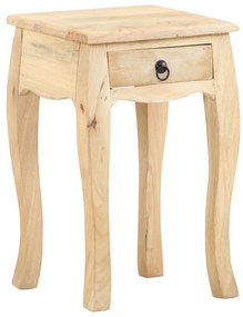321708 vidaXL Mesa de cabeceira 28x28x46 cm madeira de mangueira maciça