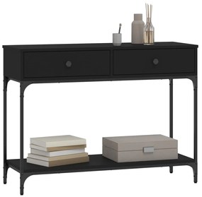 Mesa consola 100x34,5x75 cm derivados de madeira preto