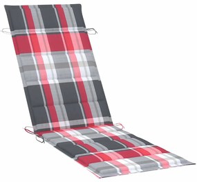 Espreguiçadeiras com mesa e almofadões 2 pcs acácia maciça