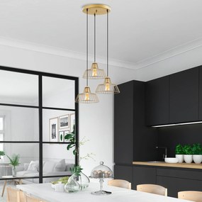 Chandelier Hakcu – Shiny Gold – 55 x 55 x 116 cm