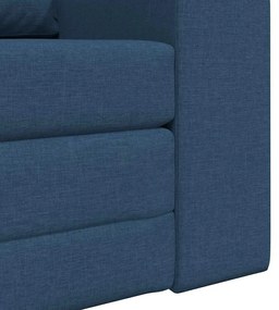 Sofa-Cama 2-em-1 Azul 98x71x83 cm Tecido