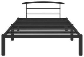 Estrutura de cama 90x200 cm metal preto