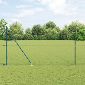 Cerca Hexagonal vidaXL Verde 1,6x50 m Aço