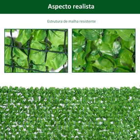 Vedação Artificial em Rolo 3x1,5m Vedação de Privacidade para Balcão J