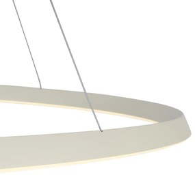 Candeeiro suspenso escandinavo bege 72cm incl. LED regulável em 3 níveis - Circuit Escandinavo