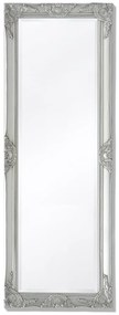 vidaXL Espelho de parede estilo barroco, 140x50 cm, prateado