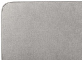 Cama de casal em tecido cinzento claro 160 x 200 cm VALOGNES Beliani