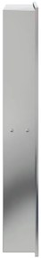 Nicho parede p/ duche 32x62x9 cm aço inoxidável prata escovada