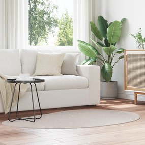 vidaXL Tapete de Área Areia 120x170 cm Poliéster Antiderrapante
