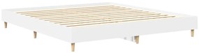 Estrutura de cama sem colchão 180x200 cm branco